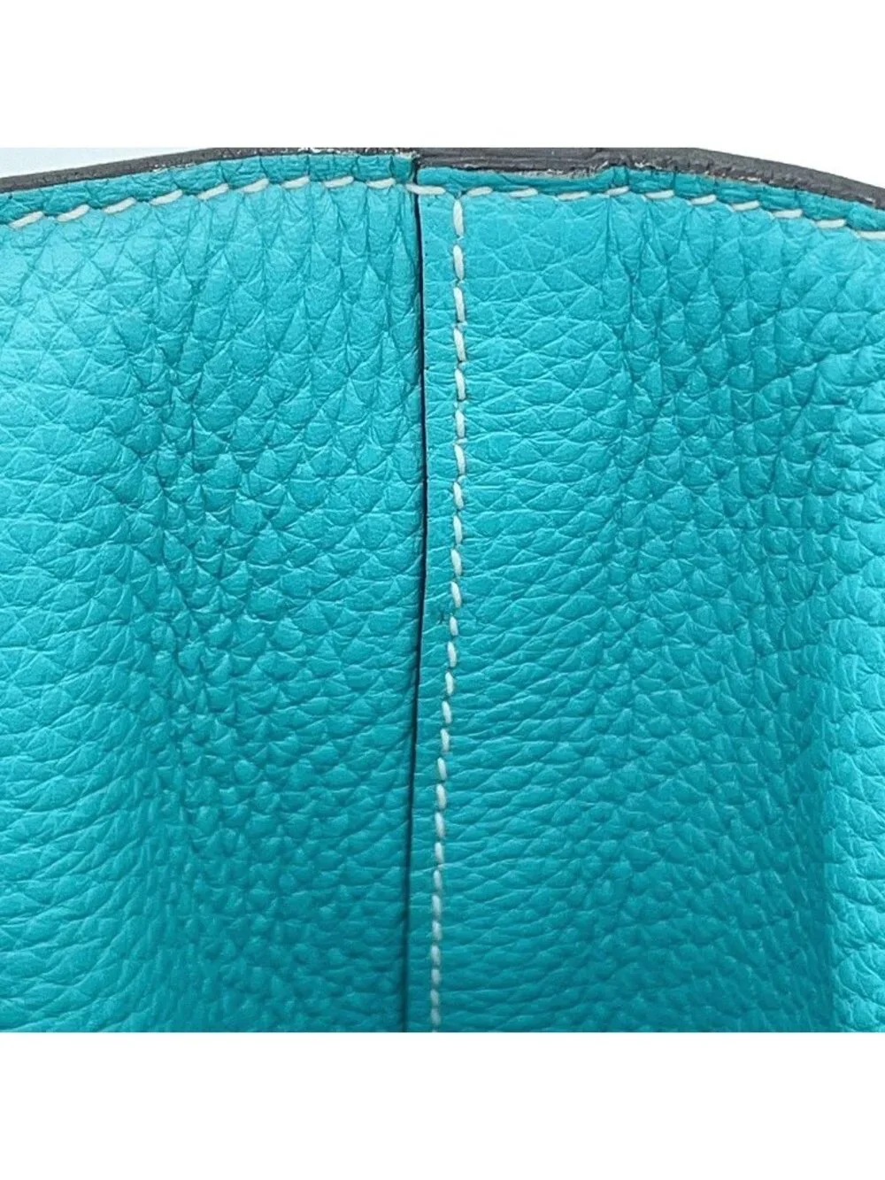 Hermes Tote Double Sens 28 Blue Atole Cole Vert Taurillon Clemence Swift